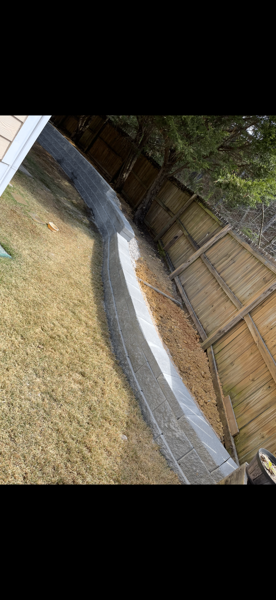 Retaining wall project 4