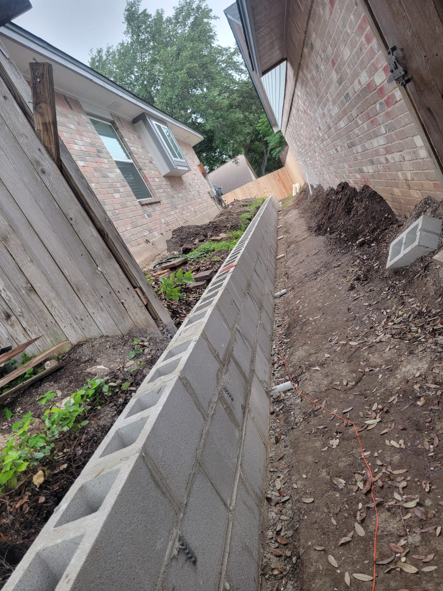 Retaining wall project 13